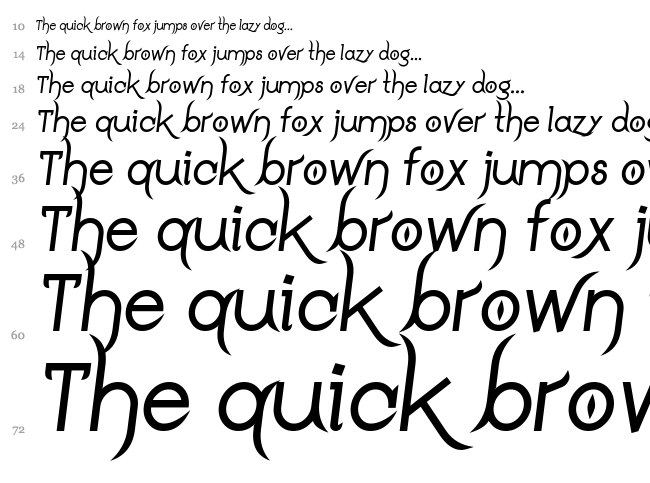 Drakoheart Leiend font waterfall